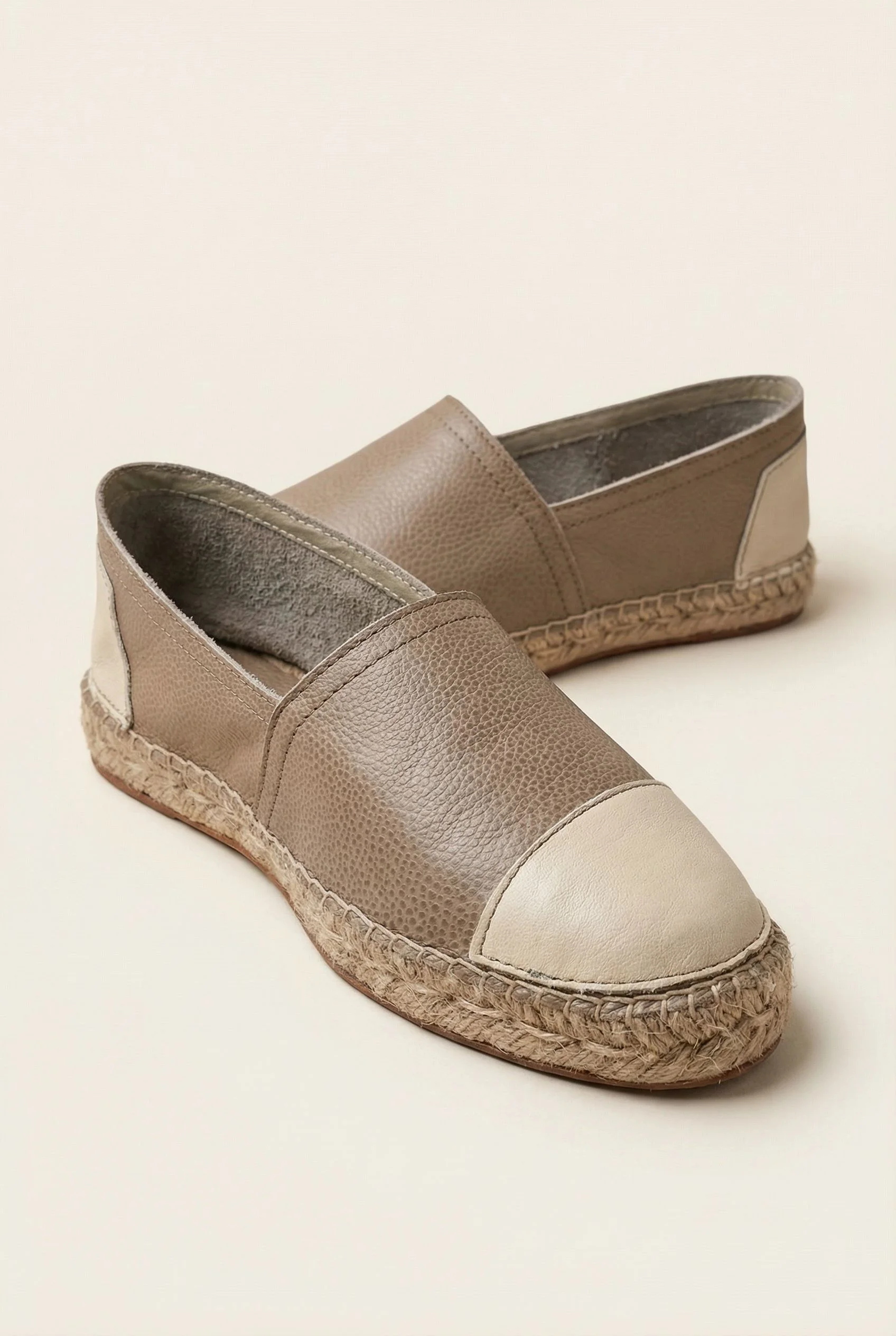 Espadrilles Cuir Naturel