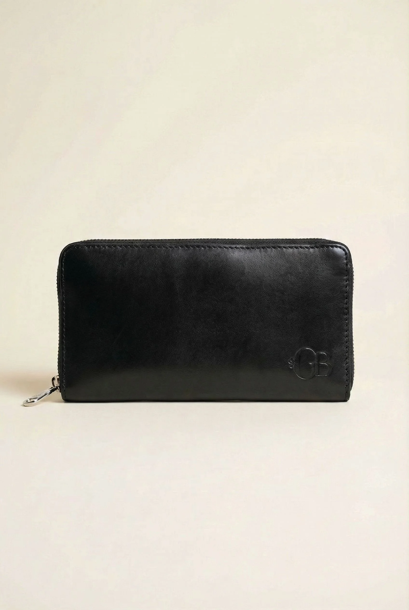 Portefeuille Zip Mauleon Cuir Noir